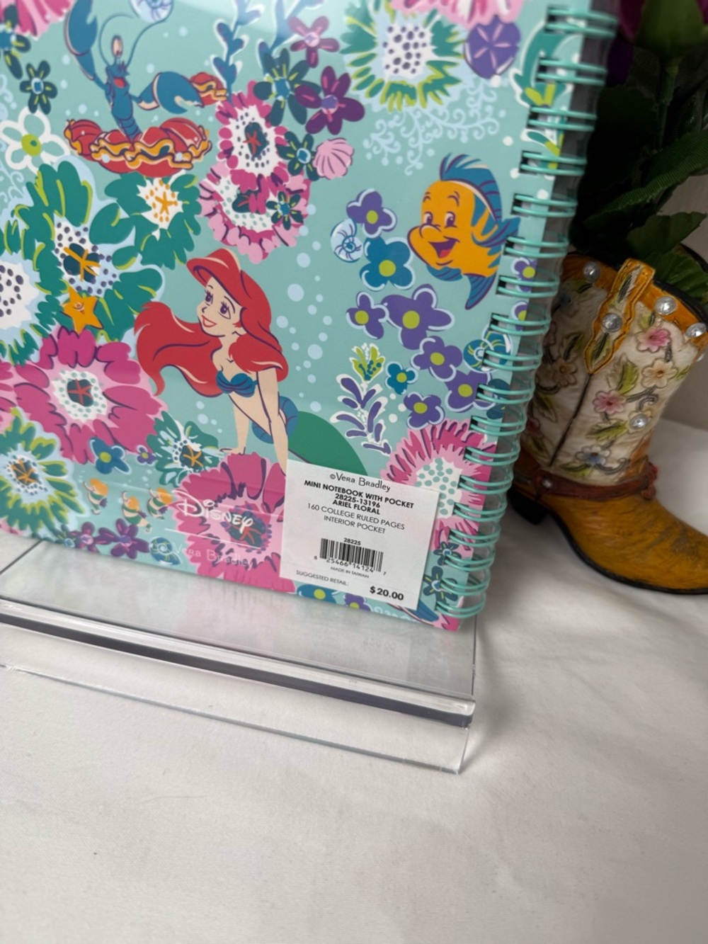 NWT Vera Bradley Ariel Floral Mini Notebook NWT Retired Pattern - Picture 3 of 3